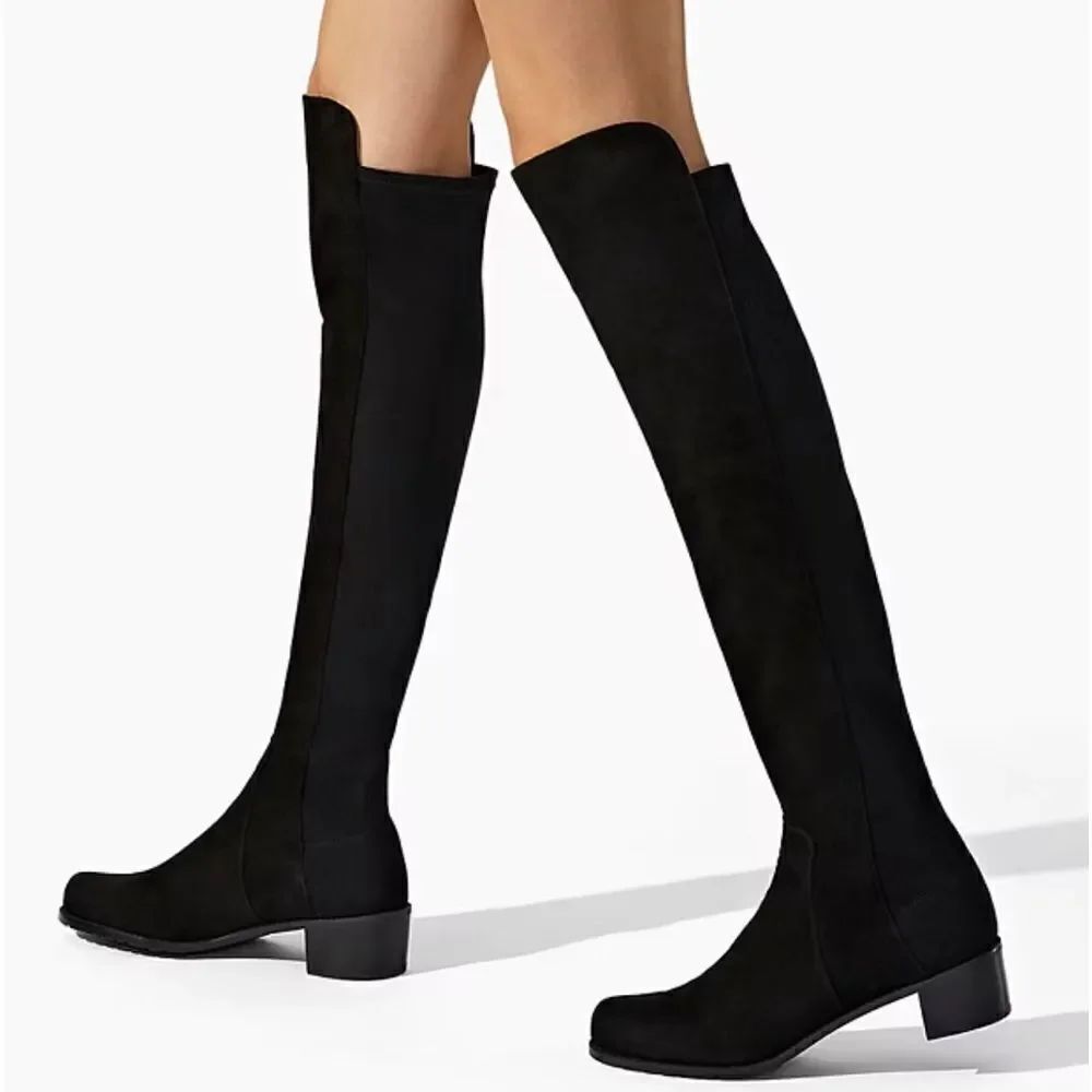 Stuart Weitzman & Dust Bag suede Reserve Boot size 8.5 B $795